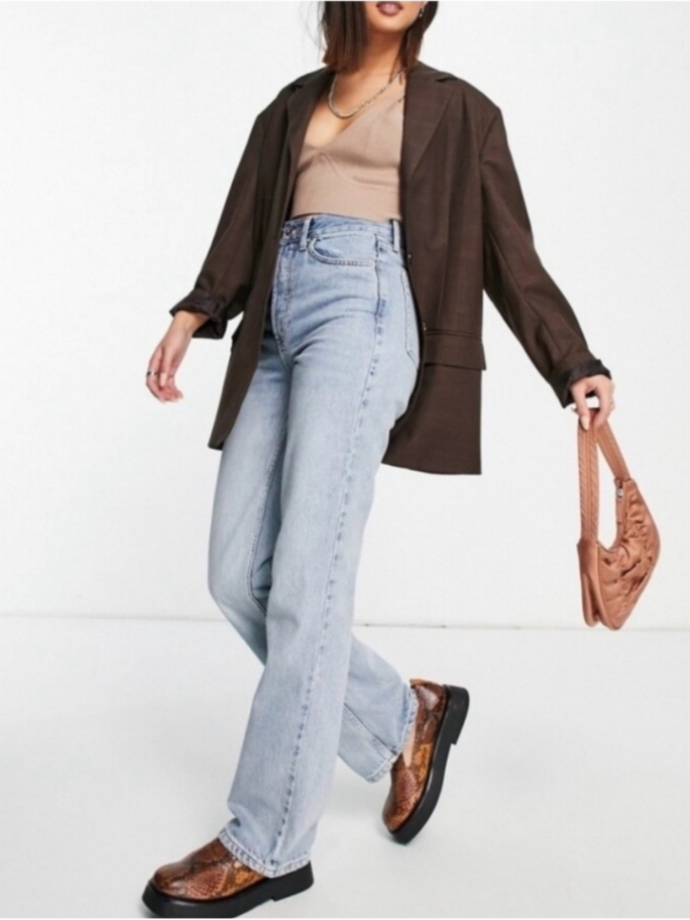 Topshop Kort Straight Jean